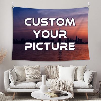 BLINGPAINTING custom tapestry personalized tapestry custom backdrop custom wedding backdrop custom wall handing (104''WX88''L)