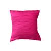 lovemyfabric Crinkle Taffeta Crushed Style Decorative Throw Pillow Cushion Cover/Home Dcor, Bedroom, Sofa, Kitchen, Classroom, Living Room, Interior Design (24" x 24", Fuchsia) view 1