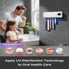 HouseGem Toothbrush Holder, Timer Function, 2000mAh Rechargeable Cordless Wall-Mounted Bathroom (White) view 3