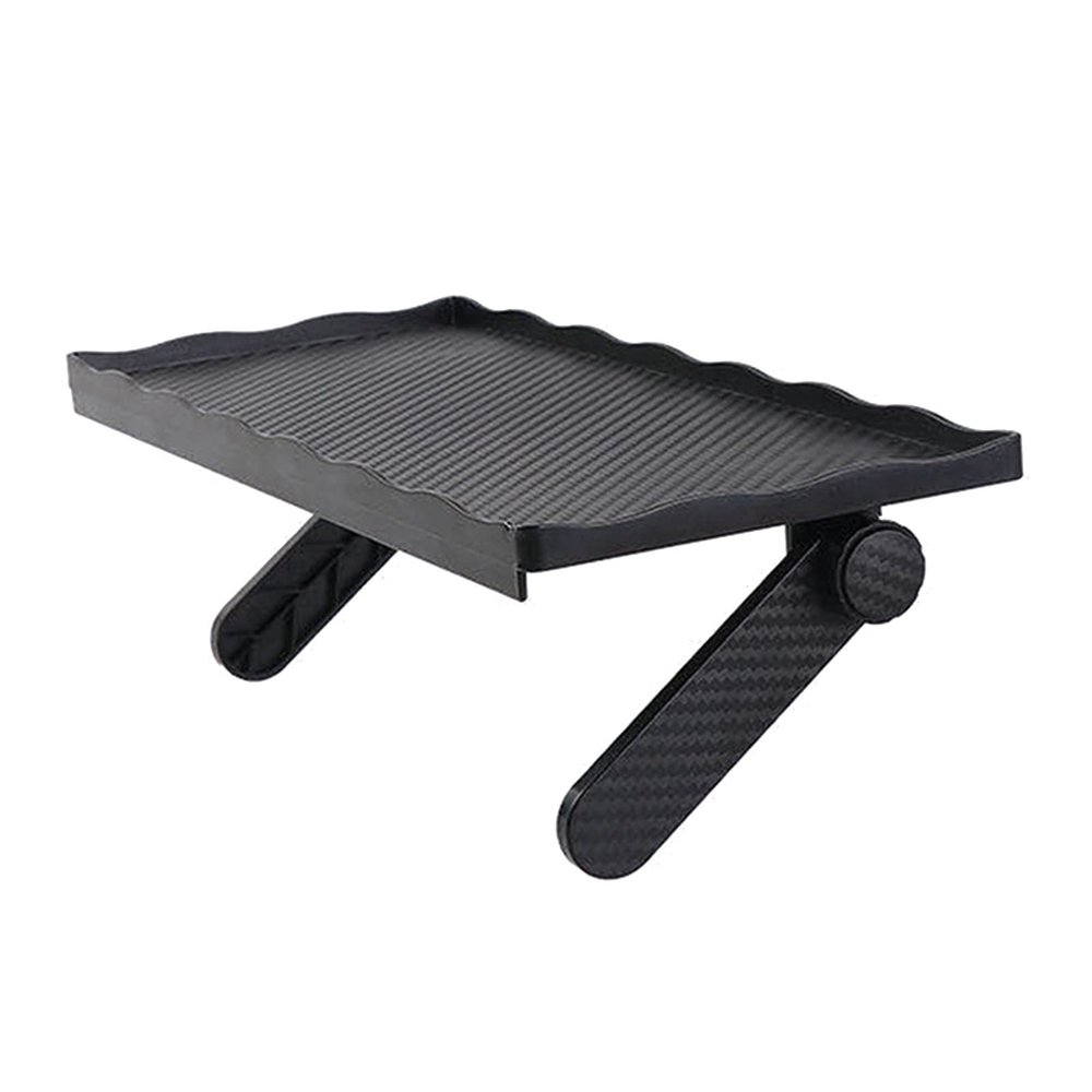 1PC Adjustable TV-Screen Top Storage Shelf Rack, Computer Monitor Desktop Stand TMP1105 (Color : Wave Black)
