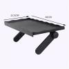 1PC Adjustable TV-Screen Top Storage Shelf Rack, Computer Monitor Desktop Stand TMP1105 (Color : Wave Black) view 2