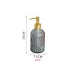 Layboo Concise Vertical Stripe Ceramic Hand Soap Dispenser, Decorative Liquid Soap & Lotion Dispenser Hand Soap Dispenser, for Kitchen or Bathroom Countertops 400ML (Grey) view 2