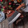 Boning Knife, Chinese Handmade Kitchen Boning Knife Fishing Knife Meat Cleaver Outdoor Cooking Cutter Stainless Steel Butcher Knife BY ZZYY (Color : MCD87) view 2