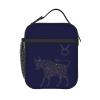 PrelerDIY Zodiac Sign Taurus Lunch Box - Insulated Lunch Bags for Women/Men/Girls/Boys Detachable Handle Lunchbox Meal Tote Bag view 1
