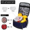 PrelerDIY Zodiac Sign Taurus Lunch Box - Insulated Lunch Bags for Women/Men/Girls/Boys Detachable Handle Lunchbox Meal Tote Bag view 4