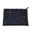 BEEFLYING 3 Pcs Foldable Large Nylon Grocery Bags Reusable Waterproof Shopping Tote Bags Moon Pattern with Pouch and Bag Handle view 3