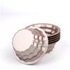 3 Designs 6pcs Wavy Spiral Crystal Round Shape Nonstick Carbon Steel Muffin Cupcake Mold Pudding Jelly Molds Cheese Mold Bakery (6pcs Crystal) view 3