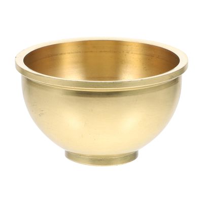 ULTNICE Copper Water Offering Cup 1.73In Small Buddhist Ritual Bowl Holy Water Container for Temple Home Use