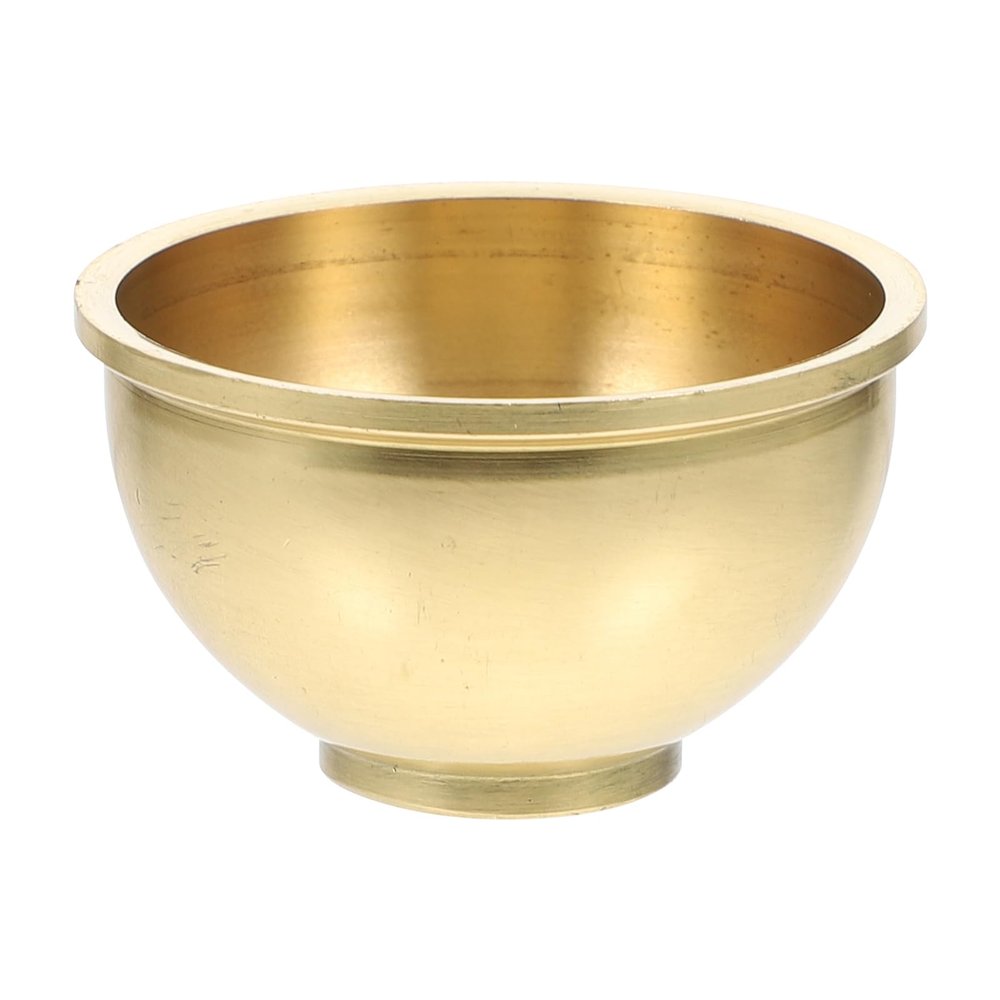 ULTNICE Copper Water Offering Cup 1.73In Small Buddhist Ritual Bowl Holy Water Container for Temple Home Use