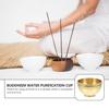 ULTNICE Copper Water Offering Cup 1.73In Small Buddhist Ritual Bowl Holy Water Container for Temple Home Use view 3