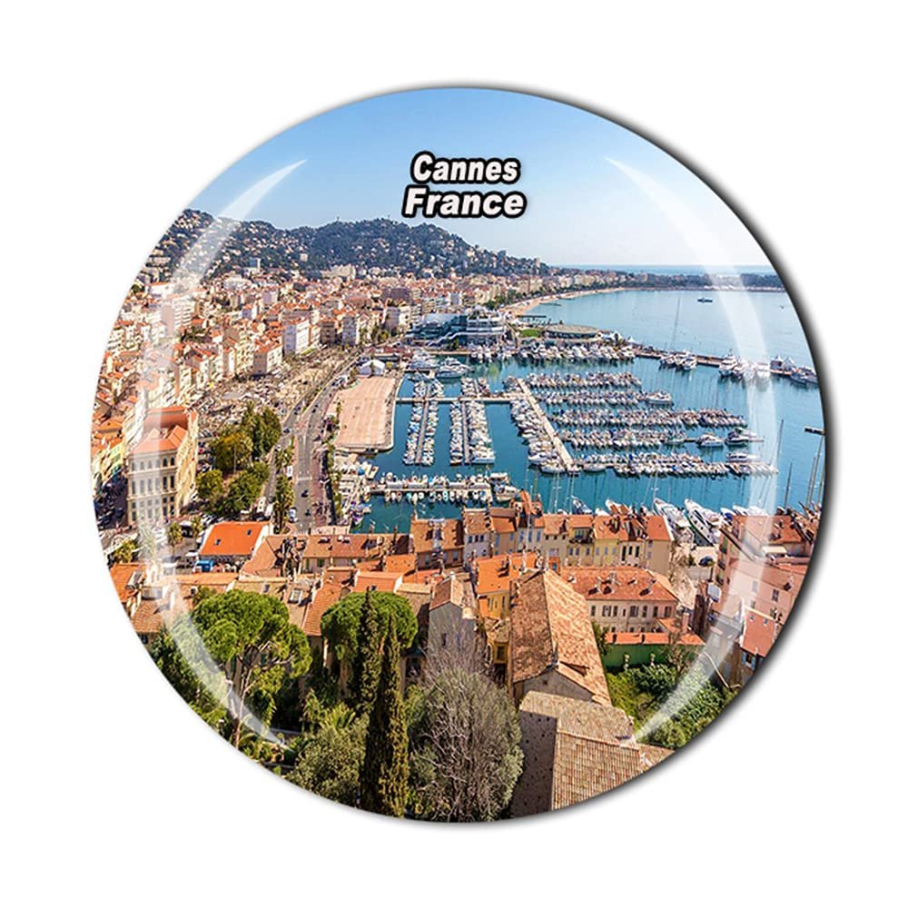 Cannes France Fridge Magnet Crystal Tourist Souvenir Gift Collection Refrigerator Magnetic Sticker