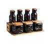 Storage Jars Spice Containers Set with Lids Ceramic Seasoning Box Seasoning Bottle Kitchen Seasoning Container Dust-proof Seasoning Jar with Lid Very Suitable for Home Use 7 Pieces Condiment Jar Spice view 1