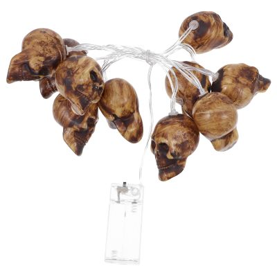PRETYZOOM Halloween Skull String Lights 1.5m Warm White