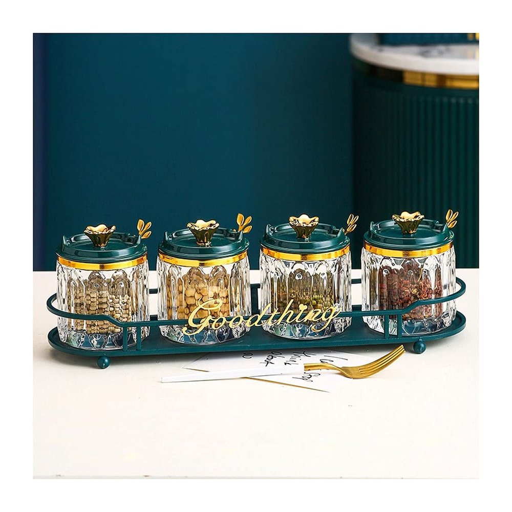Storage Jars Spice Containers Set with Lids Transparent Seasoning Box with Lid Seasoning Container Seasoning Box Household Seasoning Jar Seasoning Storage Box Condiment Jar Spice Container