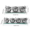 Storage Jars Spice Containers Set with Lids Stainless Steel Seasoning Box with Lid Seasoning Box Simple Spice Bottle Restaurant Seasoning Box Very Suitable for Home Kitchen Countertops Condiment Jar S view 3