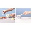 Storage Jars Spice Containers Set with Lids Ceramic Seasoning Box Spice Container Dustproof Spice Bottle with Spoon Cover Restaurant Seasoning Box Very Suitable for Kitchen Countertops 3 Pieces Condim view 4