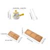 Storage Jars Spice Containers Set with Lids Ceramic Seasoning Box Spice Container Dustproof Spice Bottle with Spoon Cover Restaurant Seasoning Box Very Suitable for Kitchen Countertops 3 Pieces Condim view 2