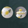 Storage Jars Spice Containers Set with Lids Ceramic Seasoning Box Spice Container Dustproof Spice Bottle with Spoon Cover Restaurant Seasoning Box Very Suitable for Kitchen Countertops 3 Pieces Condim view 3