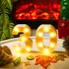 30th Birthday Decorations 30 LED Light up Numbers Letters Table Decorations Sign for Women Anniversary Wedding Birthday Party Christmas Home Decor view 1