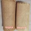 Queenbox 17.7x27.6in Open Mesh Rattan Cane Webbing, Weave Wicker Net Material for Furniture Cabinet Chair Seats Replacement Sofa Repair, Original view 2
