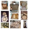 Queenbox 19.7x19.7in Open Mesh Rattan Cane Webbing, Weave Wicker Net Material for Furniture Cabinet Chair Seats Replacement Sofa Repair, Bleached view 4