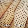 Queenbox 11.8x27.6in Open Mesh Rattan Cane Webbing, Weave Wicker Net Material for Furniture Cabinet Chair Seats Replacement Sofa Repair, Original view 2