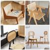 Queenbox 15.7x27.6in Open Mesh Rattan Cane Webbing, Weave Wicker Net Material for Furniture Cabinet Chair Seats Replacement Sofa Repair, Bleached view 4