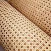 Queenbox 21.7x23.6in Open Mesh Rattan Cane Webbing, Weave Wicker Net Material for Furniture Cabinet Chair Seats Replacement Sofa Repair, Bleached view 3