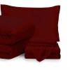 7 Piece Bed-in-A-Bag Comforter & Sheet Set 24" Deep Pocket, 100% Egyptian Cotton Super King Size, Burgundy, Sets Include - 1Comforter, 1Flat Sheet,1Fitted Sheet, 2Pillowcase & 2Pillowsham view 1