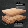 Medium Wood Cutting Board from American Cherry - A Reversible Butcher Block That Comes with Juice Groove for Cutting Meat and Juicy Veggies Easily - Cherry Chopping Board - 16x12x1.5" view 4