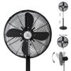 Westinghouse Retro/Vintage Metal Electric Fan 16 Inches With Adjustable Tilt & Base Height Of 37" - 51.5" - 90 Oscillating And 3 Speeds - Ideal For Home, Floor, Room, Bedroom, Black view 1