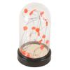 LuxenHome Christmas Table Lantern, 7" Lighted Fall Harvest Glass Dome Decoration, Tabletop Lantern, Holiday Decoration, Christmas Gift view 2