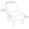 2psc Armless Chair Covers, Accent Chair Slipcover Non-Slip Slipper Chair Furniture Protector for Dining Living Room Armless Accent Chair view 2