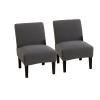 2psc Armless Chair Covers, Accent Chair Slipcover Non-Slip Slipper Chair Furniture Protector for Dining Living Room Armless Accent Chair view 1