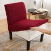 2psc Armless Chair Covers, Accent Chair Slipcover Non-Slip Slipper Chair Furniture Protector for Dining Living Room Armless Accent Chair view 4
