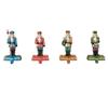 Nutcracker Stocking Holders | Set of 4 | 8 Inches High | Christmas Decorations for Mantel view 1
