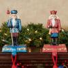 Nutcracker Stocking Holders | Set of 4 | 8 Inches High | Christmas Decorations for Mantel view 4