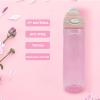 DEARART 26oz Water Bottle No Straw, 100% Leakproof Clear Bottles with Handle Easy Carried, Wide Mouth AUTOSPOUT Lock Button Flip Up Lid, Suit Sports School Travel Office Gym, Pink view 3