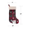 BambooMN 18" Classic Embroidered Sequined Animal Christmas Stocking - Assortment 89-3 Units view 2