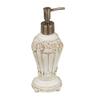 Touch of Class Flowering Medallion Lotion Soap Dispenser - Resin - Antique Ivory - Painted by Hand Container for Bathroom, En Suite, Kitchen Counter - Functional Accessory view 1