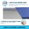 Foamma 4 x 28 x 73 Water Resistant Gel Memory Foam RV Bunk Mattress, Firm High Density Foam Base, Comfortable and Durable Polyester Cover, Truck, Camper, Travel Trailer, Made in USA view 3