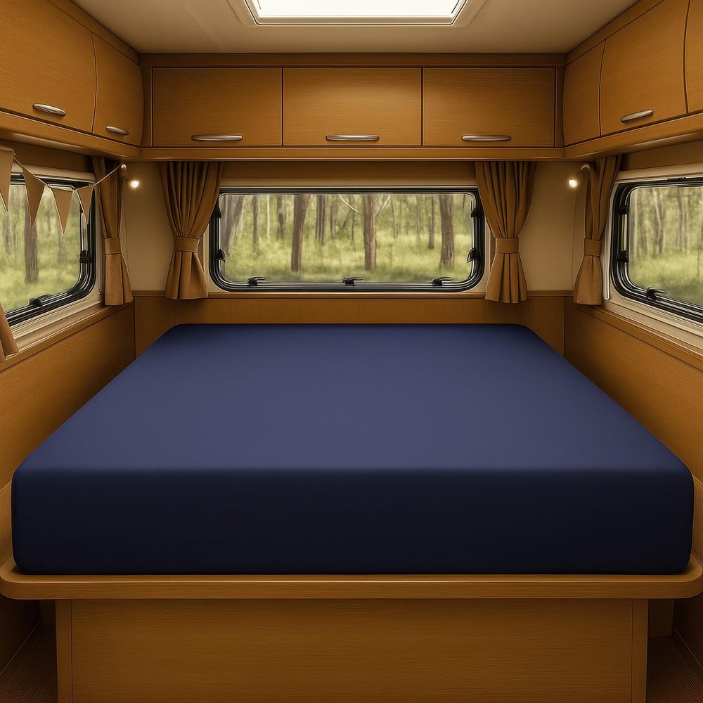 Foamma 5 x 24" x 72, Medium Firm with Gel Memory Foam (Water Resistant Cover), Mattress Replacement for RV Bunk, Camper, Truck & Travel Trailer, Back Support, CertiPUR-US Certified, Made in USA