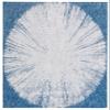 SAFAVIEH Washable Rug Outdoor Courtyard Collection - 4' x 5'7", Beige & Navy, Non-Shedding & Easy Cleaning, Ideal for Patio, Backyard, Mudroom (CY8893-53421) view 2
