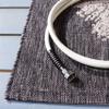 SAFAVIEH Washable Rug Outdoor Courtyard Collection - 4' x 5'7", Beige & Black, Non-Shedding & Easy Cleaning, Ideal for Patio, Backyard, Mudroom (CY8893-36621) view 3