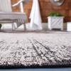 SAFAVIEH Washable Rug Outdoor Courtyard Collection - 4' x 5'7", Beige & Black, Non-Shedding & Easy Cleaning, Ideal for Patio, Backyard, Mudroom (CY8893-36621) view 4