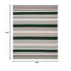 SAFAVIEH Dhurries Collection 3' x 5' Green/Grey DHU628Y Flatweave Premium Wool Entryway Living Room Foyer Bedroom Accent Rug view 2