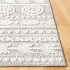 SAFAVIEH Global Collection Area Rug - 6'7" Square, Grey & Ivory, Non-Shedding & Easy Cleaning, Ideal for Living Room, Bedroom, Office, Dining Space (GLB862F) view 2