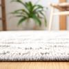 SAFAVIEH Global Collection Area Rug - 6'7" Square, Grey & Ivory, Non-Shedding & Easy Cleaning, Ideal for Living Room, Bedroom, Office, Dining Space (GLB862F) view 3