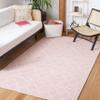 SAFAVIEH Abstract Collection Accent Rug - 3' x 5', Pink & Ivory, Handmade Wool, Ideal for High Traffic Areas in Entryway, Living Room, Bedroom (ABT763U) view 1
