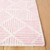 SAFAVIEH Abstract Collection Accent Rug - 3' x 5', Pink & Ivory, Handmade Wool, Ideal for High Traffic Areas in Entryway, Living Room, Bedroom (ABT763U) view 2